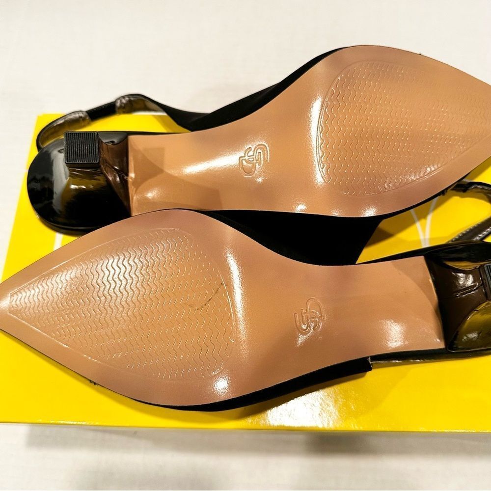 Joan & David Luxe CJDameka Slingback Pump Women's 9 Black Fabric‎ Upper NEW - Picture 5 of 8